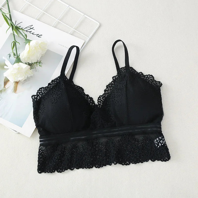 CowLost | product_id-lace-v-neck-bralette-crop-top-sexy-womens-lingerie-tank-bra |21