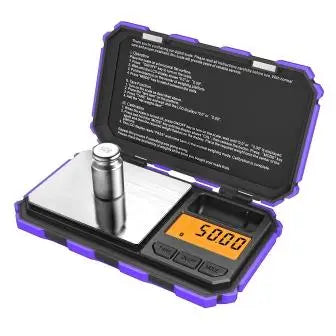 Amir Digital Mini Pocket Scale 200g x 0.01g with 50g Calibration Weight for Food, Tablets, Jewelry