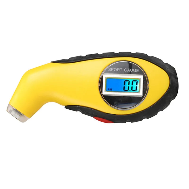 Digital Car Tire Pressure Gauge LCD Manometer Tester Tool with Security Alarm for Motorcycle