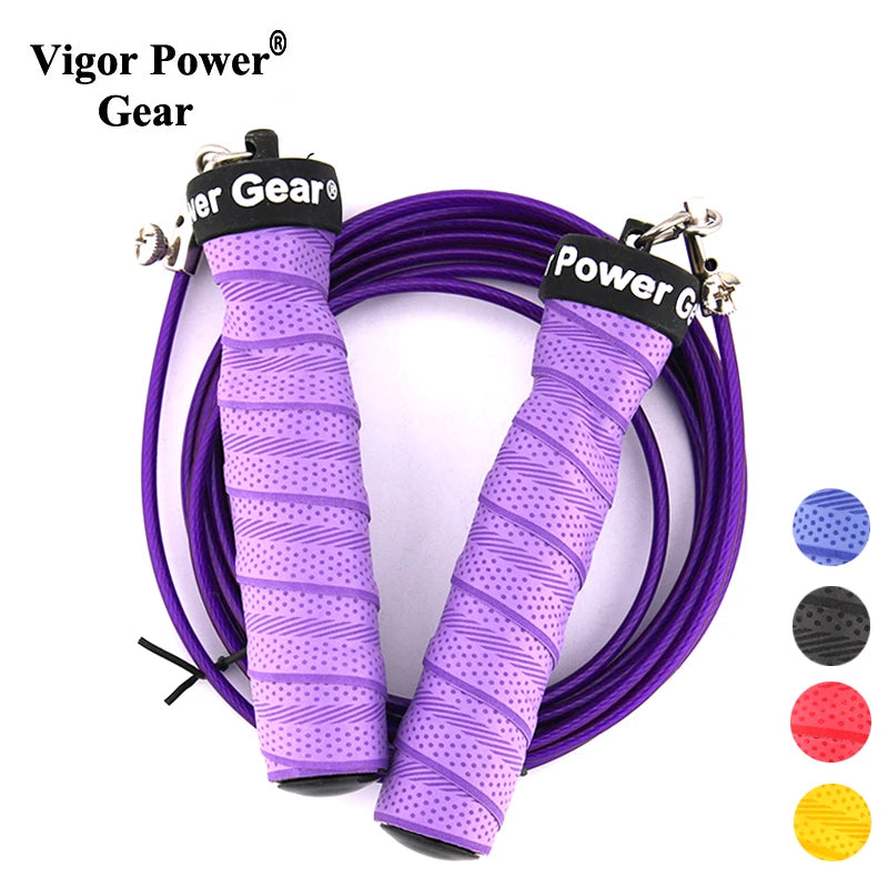 CowLost | sporting-goods-vigor-power-gear-adjustable-weighted-jump-rope-crossfit-cable |1