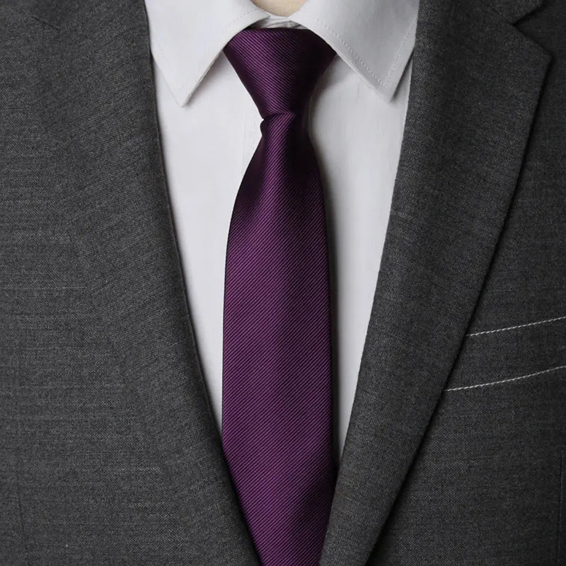 CowLost | men-necktie-zipper-lazy-tie-fashion-solid-6cm |9