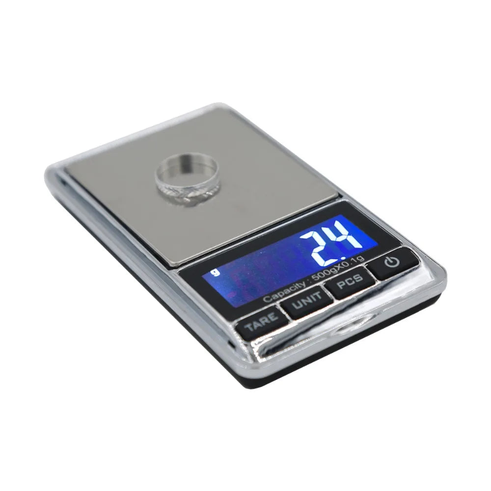 Portable Pocket LCD Digital Jewelry Scale 500g/0.01g & 1000g/0.1g Precision Electronic Gram Balance