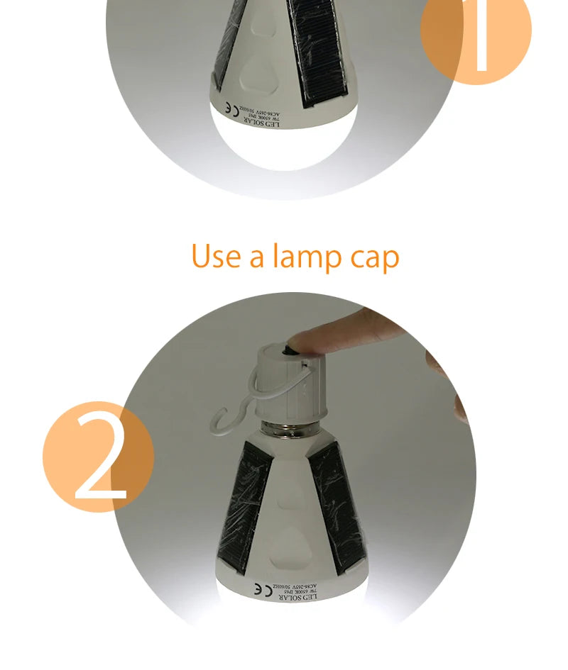 CowLost | rechargeable-led-bulb-e27-led-solar-lamp-7w-12w-85v-265v |9