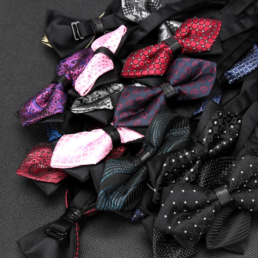 CowLost | mens-bowtie-quality-sale-necktie-fashion-formal-luxury-wedding-butterfly-cravat-ties |4