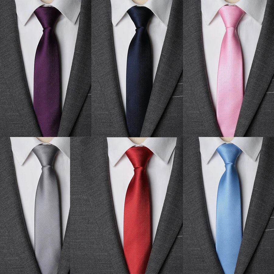 CowLost | men-necktie-zipper-lazy-tie-fashion-solid-6cm |3