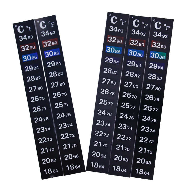 Change Color Thermometer Strip Adhesive Stick-on for Aquarium Fish Tank 1-5pcs Lot