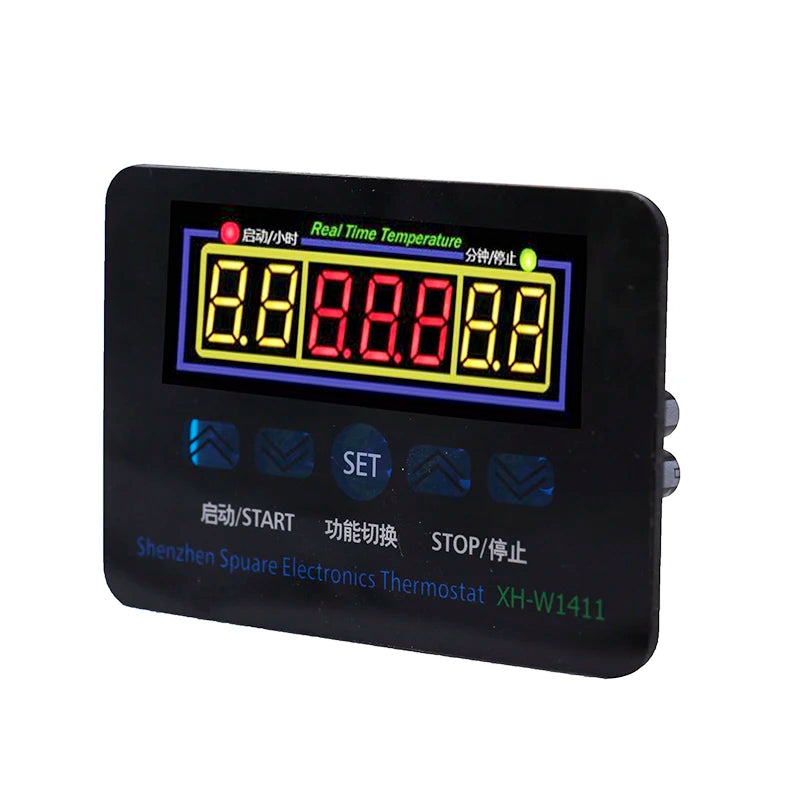 W1411 220V Heat Cool Thermostat Temperature Controller with Timer Switch