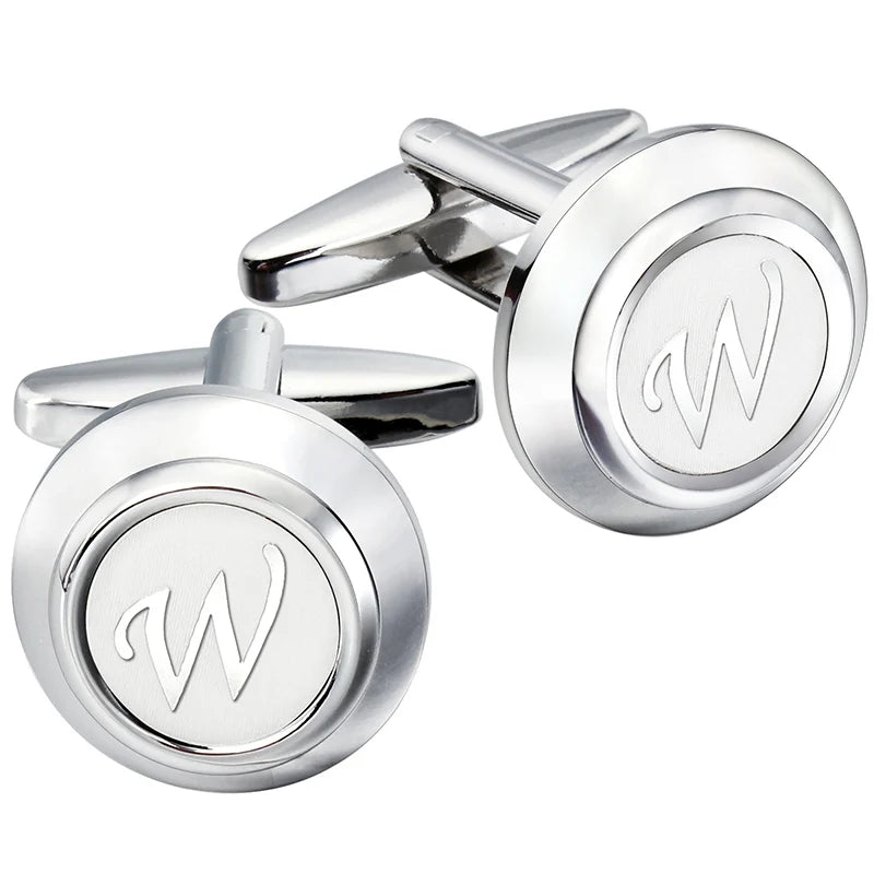 CowLost | clothing-accessories-hawson-classic-metal-mens-cufflinks-a-z-initials-set |16