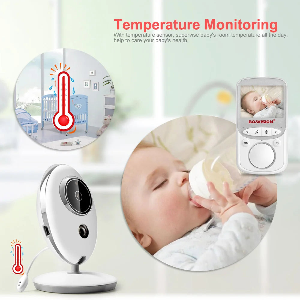 CowLost | wireless-lcd-audio-video-baby-monitor-vb605-radio-nanny-music-intercom-ir-24h-portable-baby-camera-baby-walkie-talkie-babysitter |12