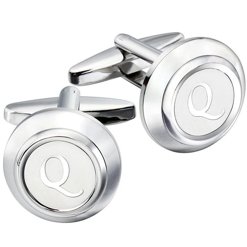 CowLost | clothing-accessories-hawson-classic-metal-mens-cufflinks-a-z-initials-set |30