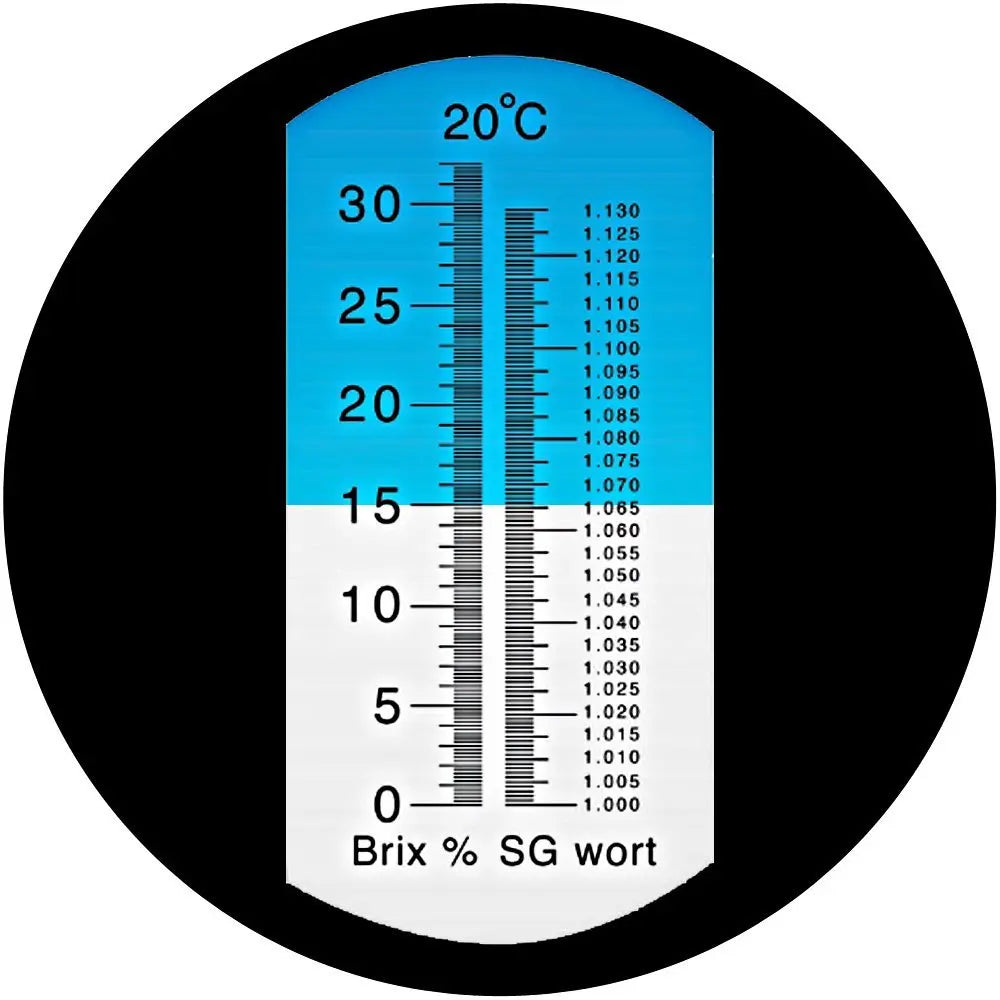 Beer Wine Wort Refractometer Dual Scale 0-32% Brix 1.000-1.130 SG with ATC Homebrew Hydrometer