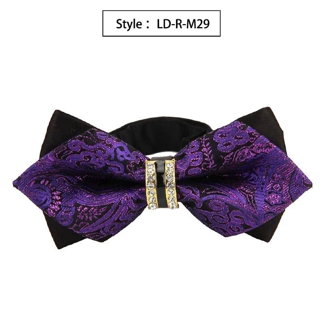 CowLost | bowtie-groom-mens-colourful-plaid-cravat |25