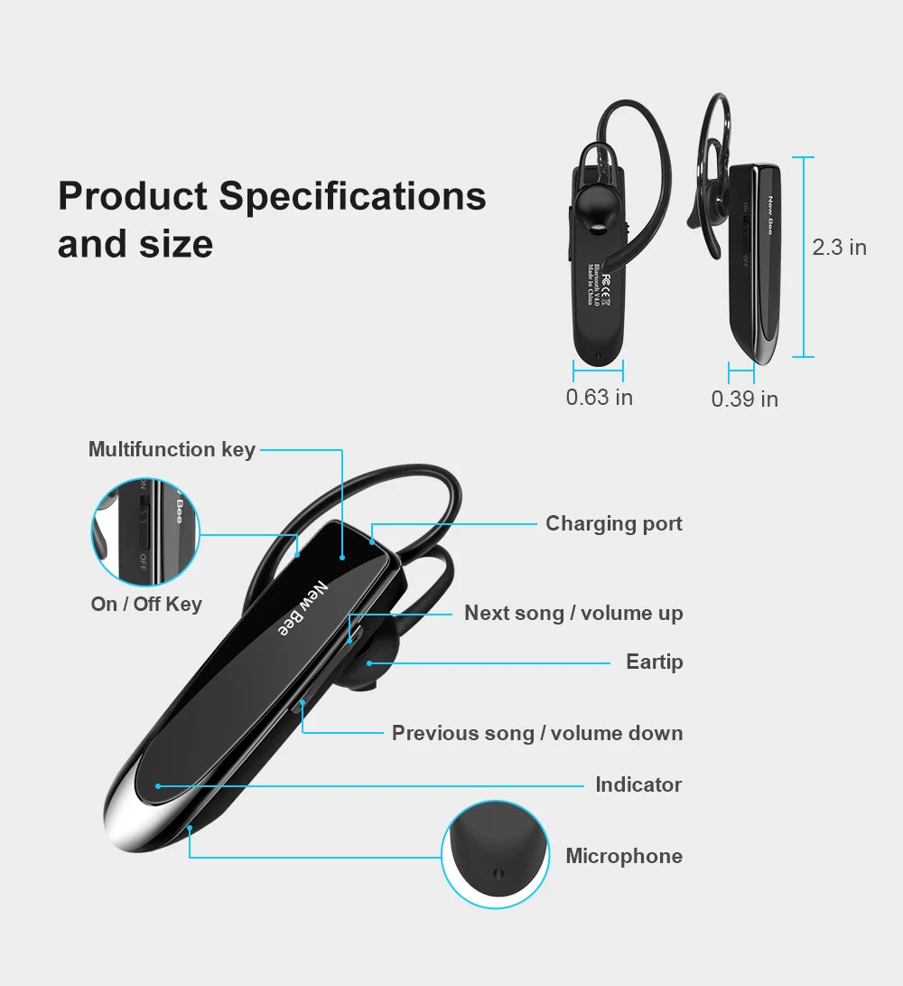 CowLost | mobile-phone-cases-new-bee-bluetooth-5-0-wireless-earphones-headset-with-microphone |19