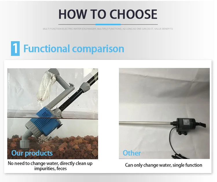 CowLost | sporting-goods-20-28w-electric-aquarium-water-change-pump-for-fish-tank-cleaning |18