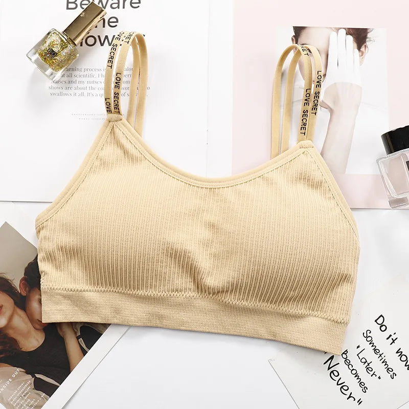 CowLost | product_id-seamless-push-up-padded-bandeau-bra-with-letter-shoulder-strap-for-women |12