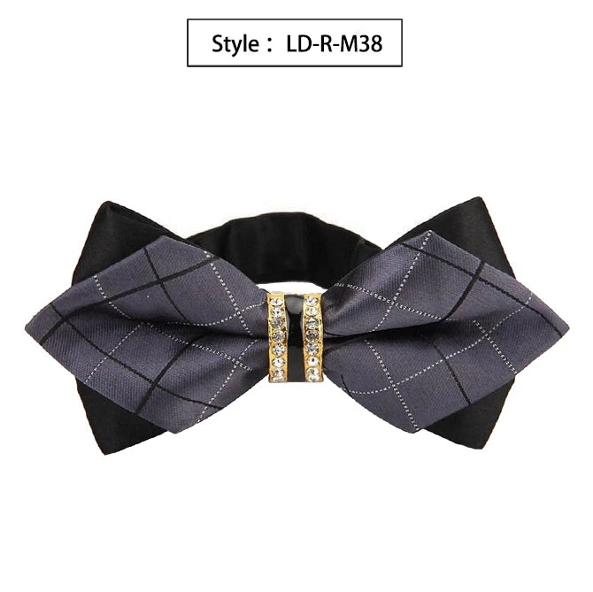 CowLost | bowtie-groom-mens-colourful-plaid-cravat |42
