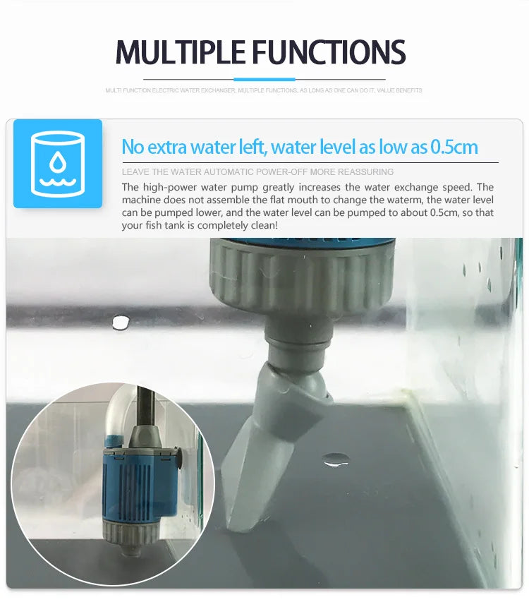 CowLost | sporting-goods-20-28w-electric-aquarium-water-change-pump-for-fish-tank-cleaning |12