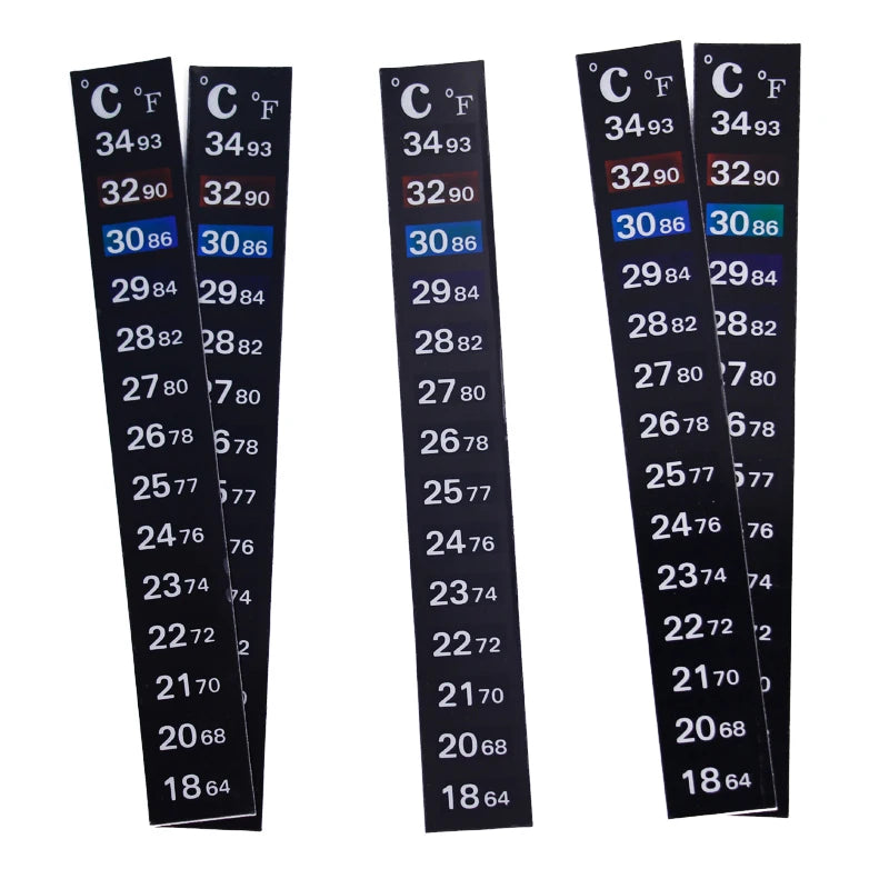 Change Color Thermometer Strip Adhesive Stick-on for Aquarium Fish Tank 1-5pcs Lot