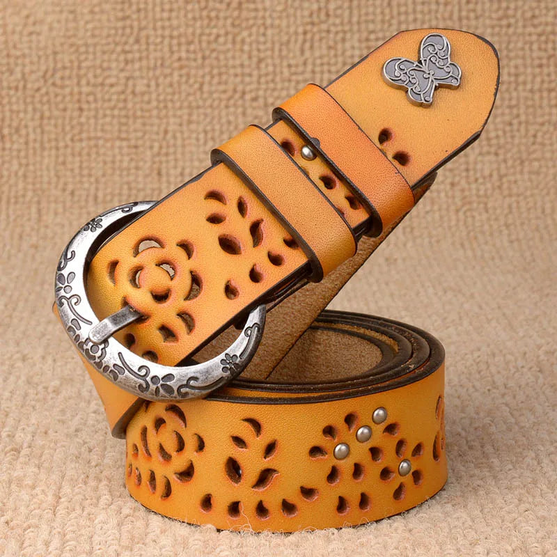 CowLost | women-belt-genuine-leather-bow-luxury-strap |3
