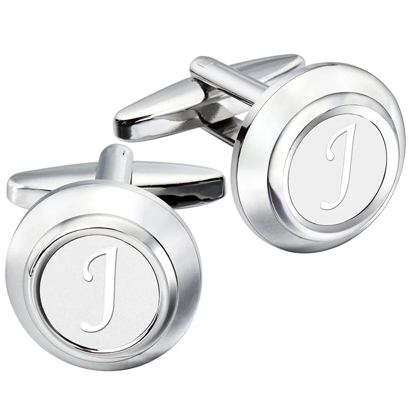 CowLost | clothing-accessories-hawson-classic-metal-mens-cufflinks-a-z-initials-set |10