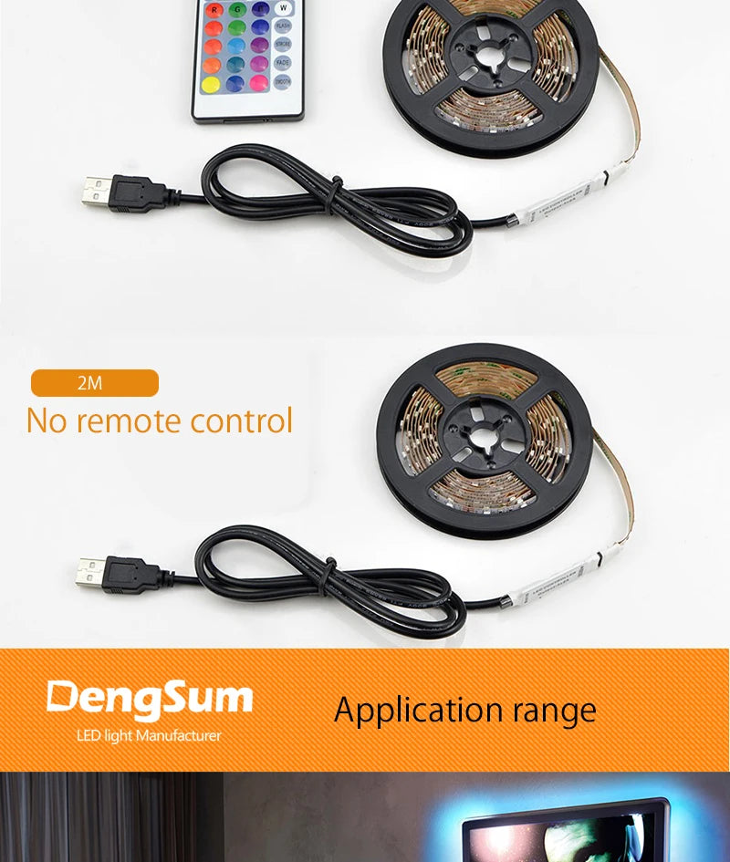 CowLost | usb-led-strip-lamp-2835smd-dc5v-flexible-led-light-tape-ribbon |12