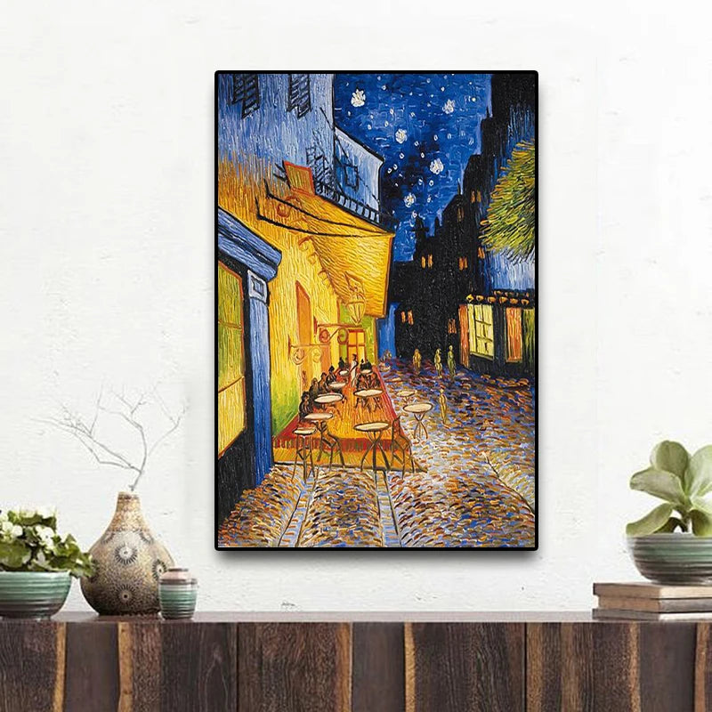 CowLost | famous-van-gogh-cafe-terrace-at-night-oil-painting-reproductions-on-canvas |9