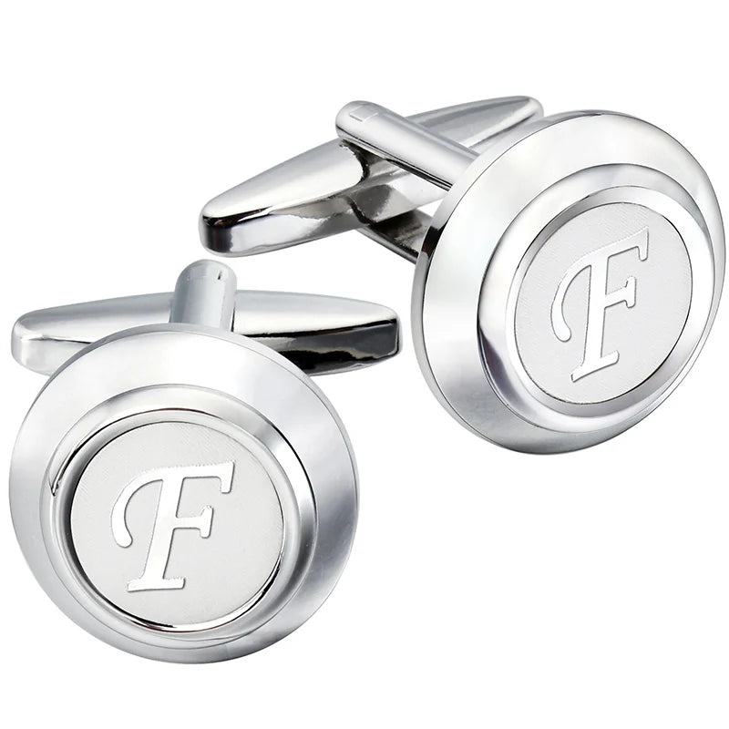 CowLost | clothing-accessories-hawson-classic-metal-mens-cufflinks-a-z-initials-set |20