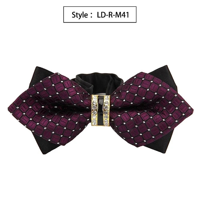 CowLost | bowtie-groom-mens-colourful-plaid-cravat |11