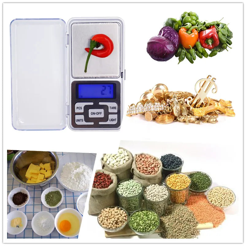 JUANJUAN 1000g 0.1g Mini LCD Digital Pocket Jewelry Scale 1kg Diomand Balance