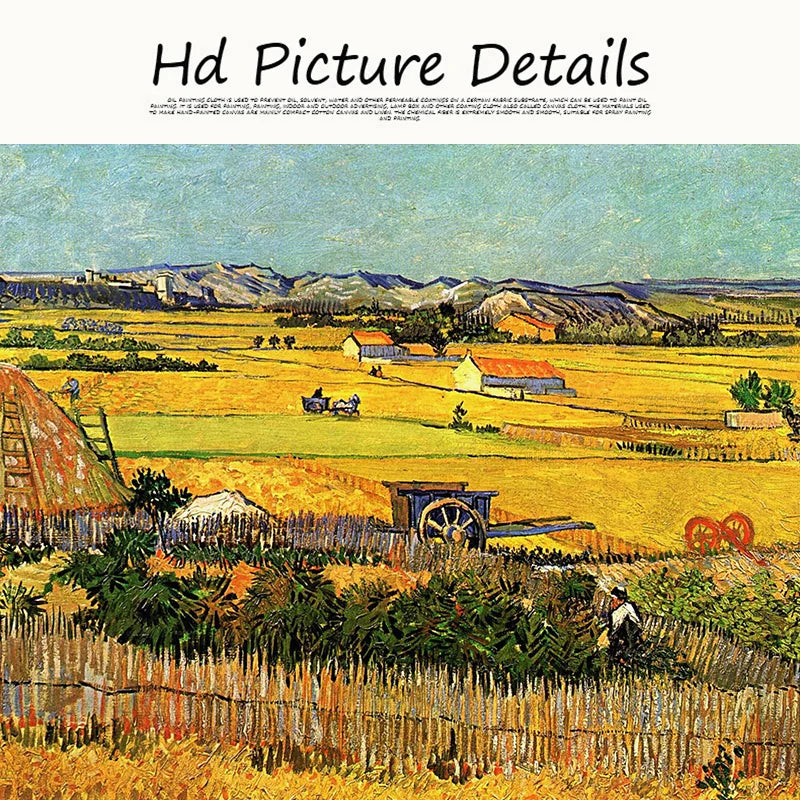 CowLost | harvest-at-la-crau-by-van-gogh-landscape-oil-painting-reproductions-on-canvas |13