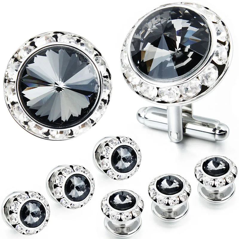 CowLost | clothing-accessories-hawson-royal-blue-gemstone-cufflinks-tuxedo-studs-set-for-men-formal-wear |33