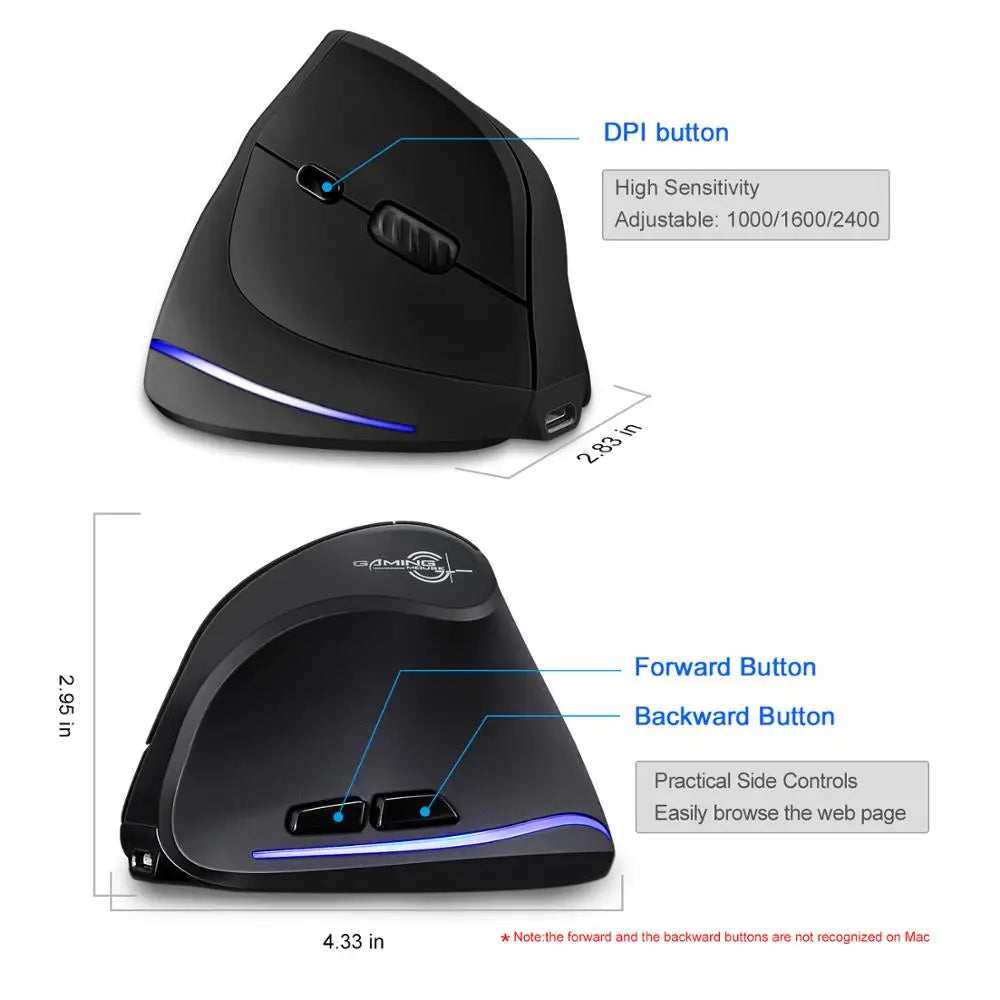 CowLost | lefon-wireless-vertical-mouse-rechargeable-ergonomic-mouse-rgb-optical-usb-game-mice-for-windows-mac-2400-dpi-2-4g-for-pubg-lol |5