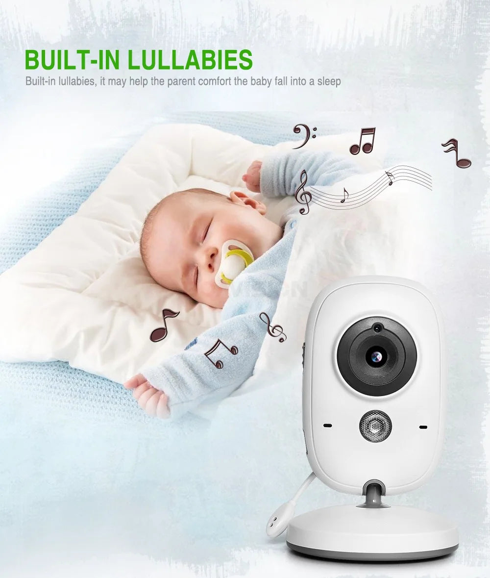CowLost | baby-monitor-vb602-ir-night-vision-temperature-monitor-lullabies-intercom-vox-mode-video-baby-camera-walkie-talkie-babysitter |11
