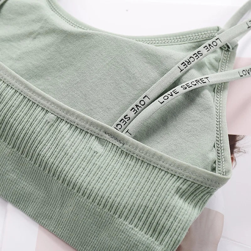 CowLost | product_id-seamless-push-up-padded-bandeau-bra-with-letter-shoulder-strap-for-women |5