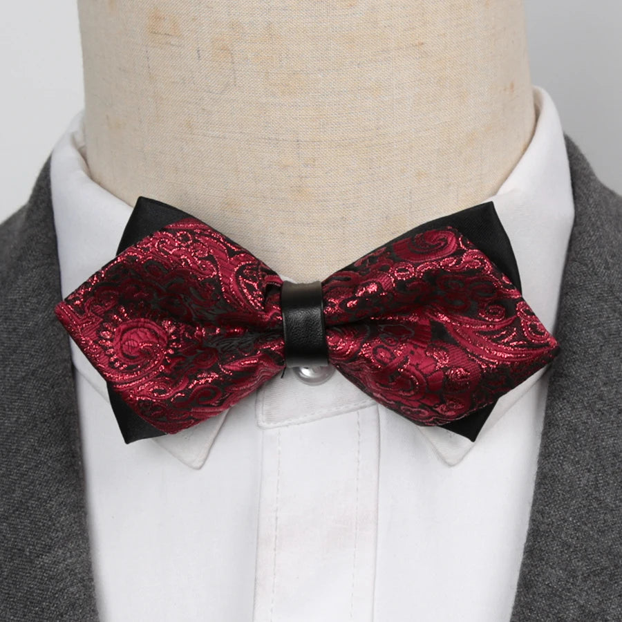 CowLost | mens-bowtie-quality-sale-necktie-fashion-formal-luxury-wedding-butterfly-cravat-ties |3