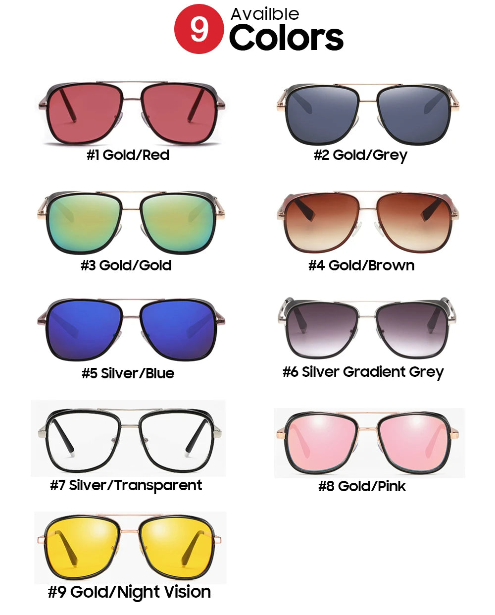 CowLost | earmuffs-tony-stark-uv400-square-sunglasses |11