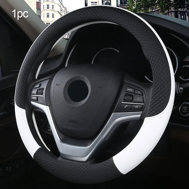 CowLost | seametal-leather-car-steering-wheel-cover-38cm |9