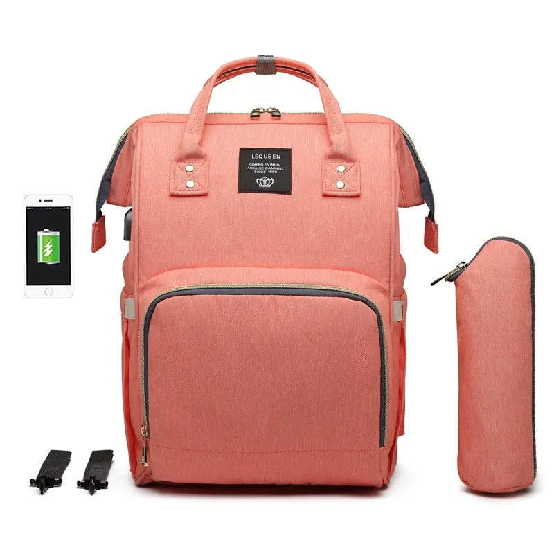 CowLost | baby-diaper-bag-with-usb-interface-large-capacity-waterproof |6