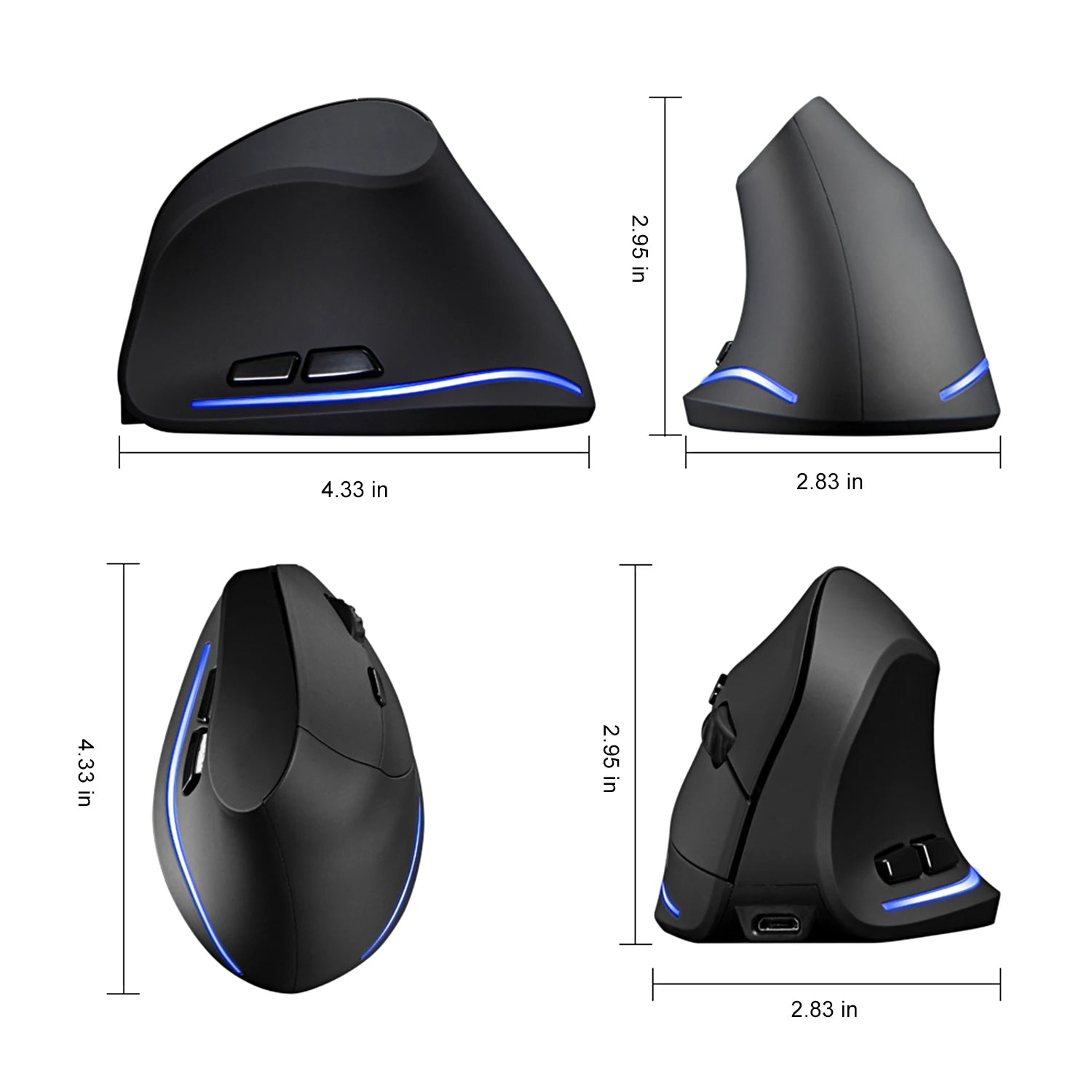 CowLost | lefon-wireless-vertical-mouse-rechargeable-ergonomic-mouse-rgb-optical-usb-game-mice-for-windows-mac-2400-dpi-2-4g-for-pubg-lol |14