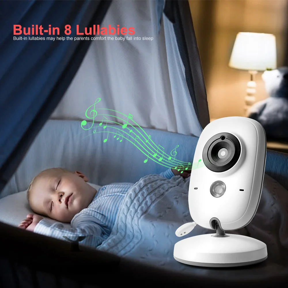 CowLost | 3-2-inch-color-lcd-wireless-video-baby-monitor-night-vision-5m-nanny-monitor-bebek-lullabies-surveillance-security-camera-vb603 |10