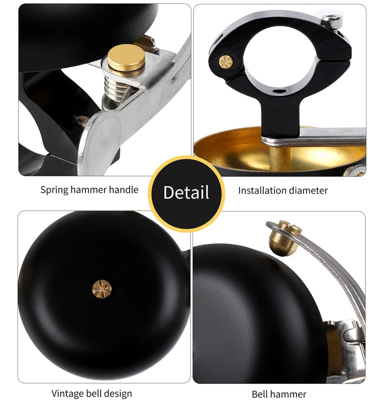CowLost | west-biking-vintage-classic-bicycle-bell-ring-cycling-bike-brass-alloy-handlebar-retro-upgrades-cycling-bike-warning-horn-loud |8