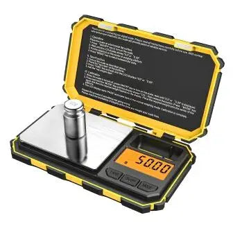 Amir Digital Mini Pocket Scale 200g x 0.01g with 50g Calibration Weight for Food, Tablets, Jewelry