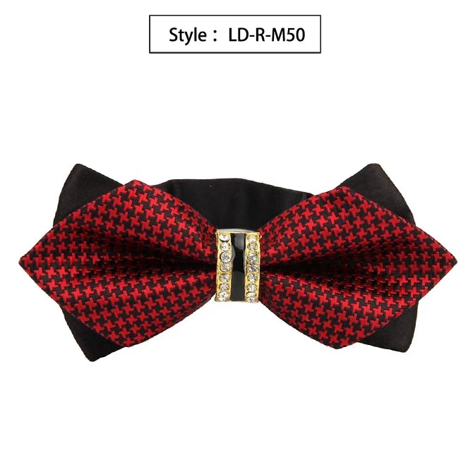 CowLost | bowtie-groom-mens-colourful-plaid-cravat |33