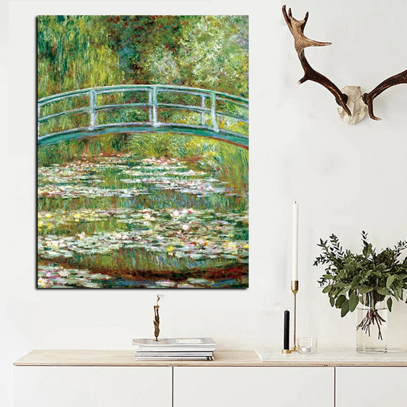 CowLost | print-claude-monet-water-lilies-and-japanese-bride-oil-painting-on-canvas |3