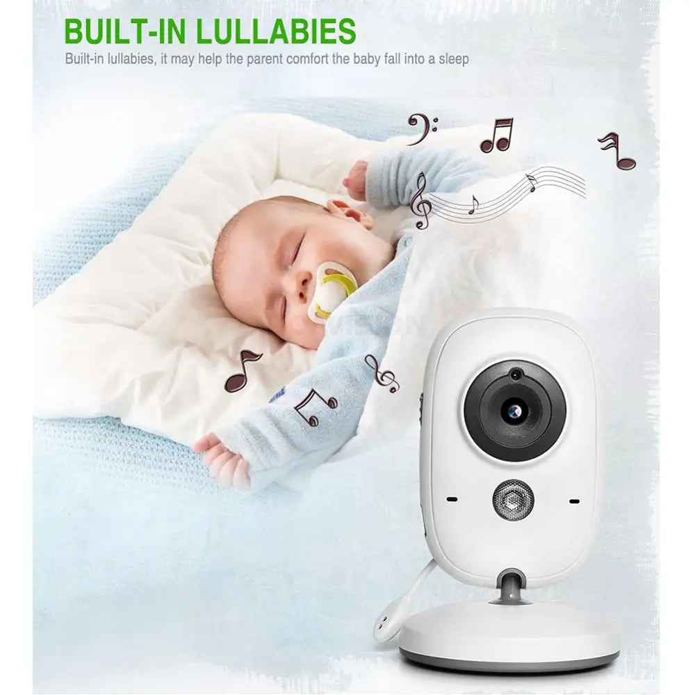 CowLost | baby-monitor-vb602-ir-night-vision-temperature-monitor-lullabies-intercom-vox-mode-video-baby-camera-walkie-talkie-babysitter |6