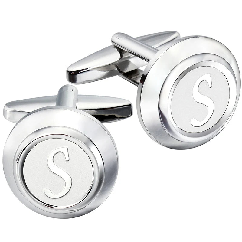 CowLost | clothing-accessories-hawson-classic-metal-mens-cufflinks-a-z-initials-set |14