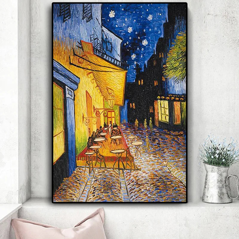 CowLost | famous-van-gogh-cafe-terrace-at-night-oil-painting-reproductions-on-canvas |10