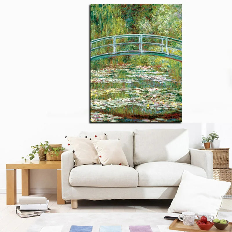 CowLost | print-claude-monet-water-lilies-and-japanese-bride-oil-painting-on-canvas |5