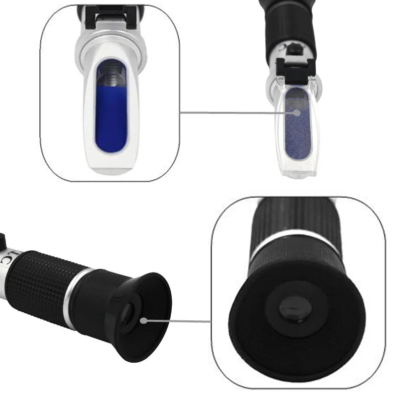 Beer Wine Wort Refractometer Dual Scale 0-32% Brix 1.000-1.130 SG with ATC Homebrew Hydrometer