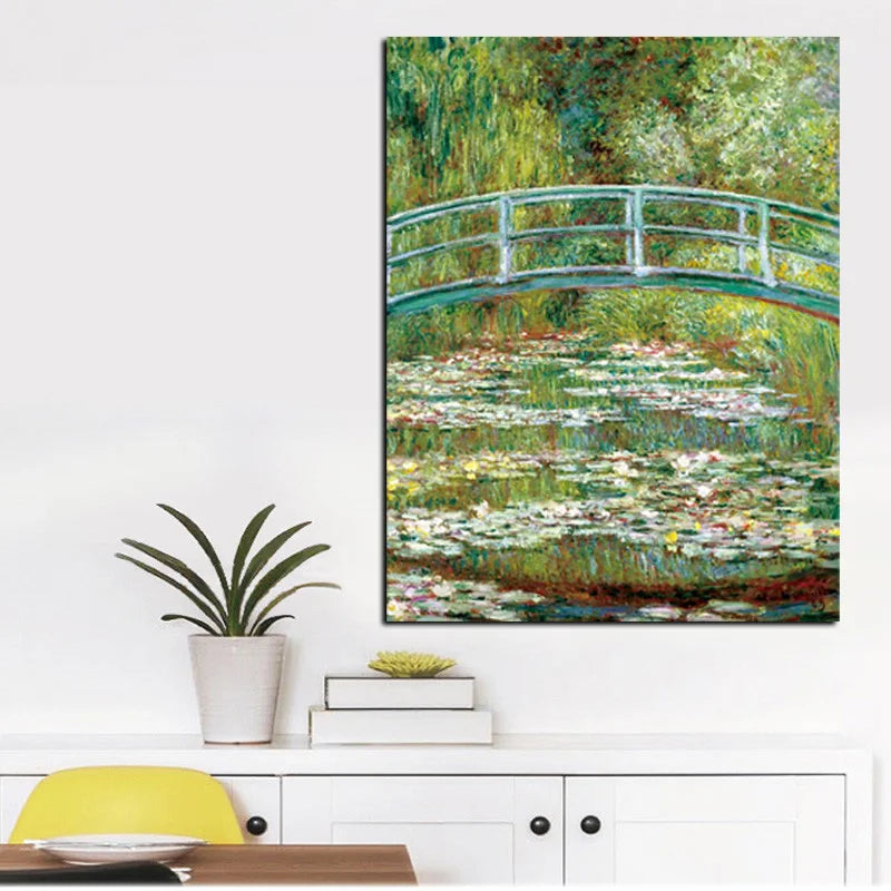 CowLost | print-claude-monet-water-lilies-and-japanese-bride-oil-painting-on-canvas |4